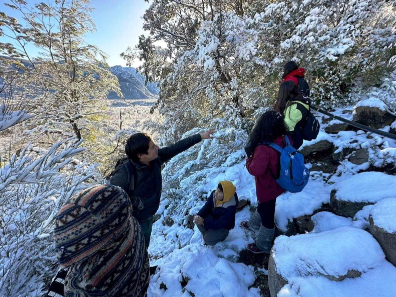 Trekking en la nieve ruta Los Pangues y Cascada Rucapiren 12-06-2023 (21)