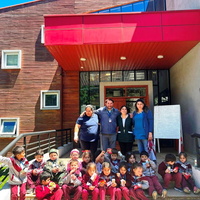 Visita de los alumnos de la Escuela Puerta de la Cordillera